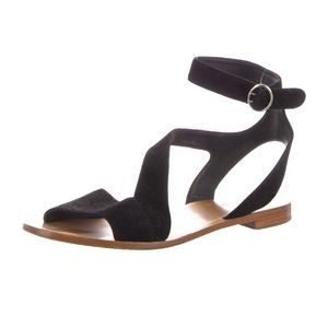 Prada velvet sandals